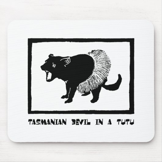 Tasmanischer Teufel in Tutu Mousepad (Vorne)