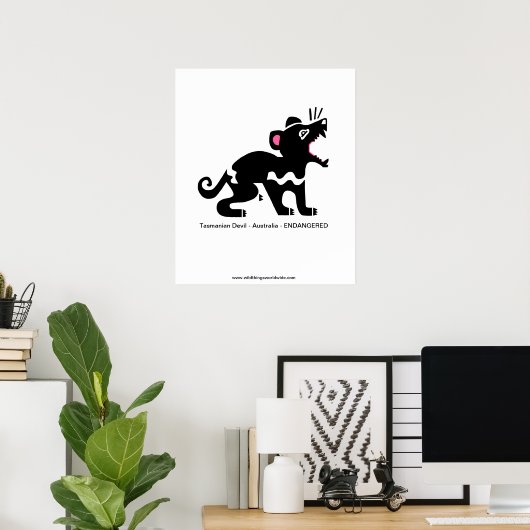 Tasmanischer Teufel - Poster (Heimbüro)