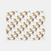 Tasmanischer Tiger, Thylacine Fleecedecke (Vorderseite (Horizontal))