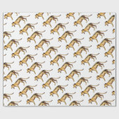 Tasmanischer Tiger, Thylacine Geschenkpapier (Flach)