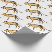 Tasmanischer Tiger, Thylacine Geschenkpapier (Ecke)