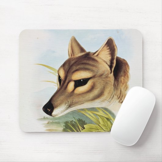Tasmanischer Wolf oder Tiger Mousepad (Mit Mouse)