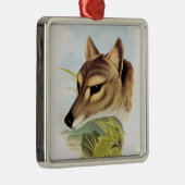 Tasmanischer Wolf oder Tiger Ornament Aus Metall (Rechts)
