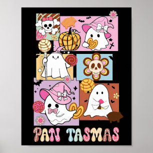 Tasmas Geister-Kürbis Gruselige Conchas Halloween Poster