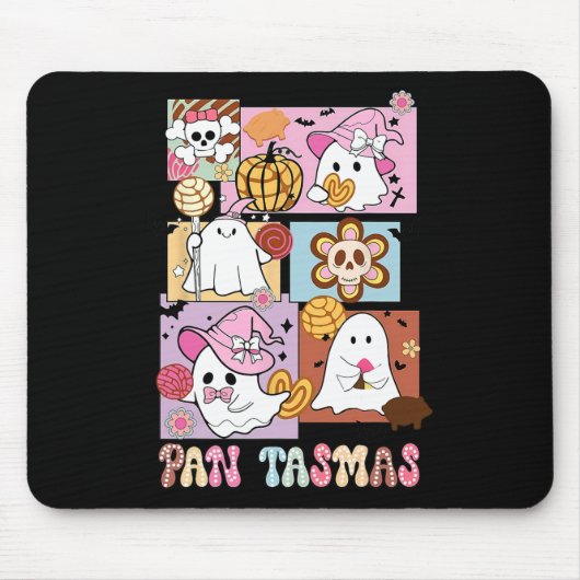 Tasmas Ghost Pumpkin Spooky Conchas Halloween Mousepad (Vorne)