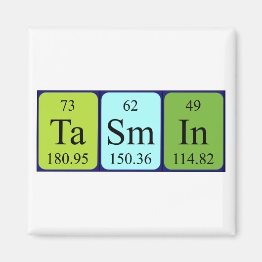 Tasmin-Periodenmagnet Magnet (Vorne)