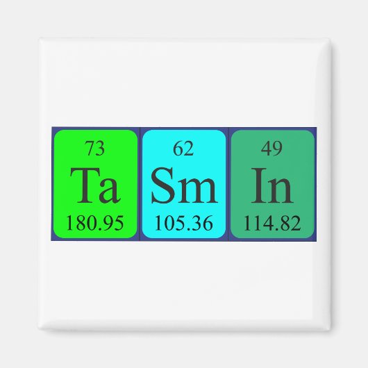 Tasmin-Periodenmagnet Magnet (Vorne)