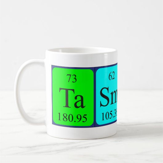 Tasmin Periodenname Tasse (Links)