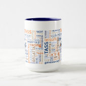 TASS Sailing Words Coffee Mug Tasse (Zentrum)
