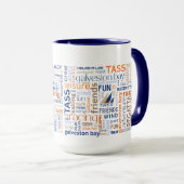 TASS Sailing Words Coffee Mug Tasse (VorderseiteRechts)