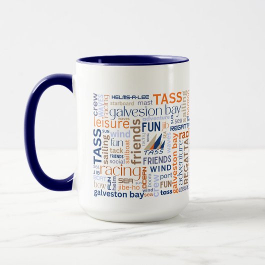 TASS Sailing Words Coffee Mug Tasse (Links)