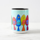 Tasse - 013 - Vögel auf dem Seil (Mittel)