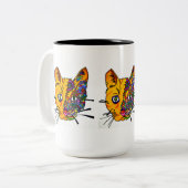 Tasse - 040 - drei Katzen (Vorderseite Links)