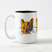 Tasse - 040 - drei Katzen (Links)