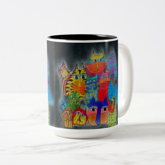 Tasse - 059 - Moderne Katzen (VorderseiteRechts)