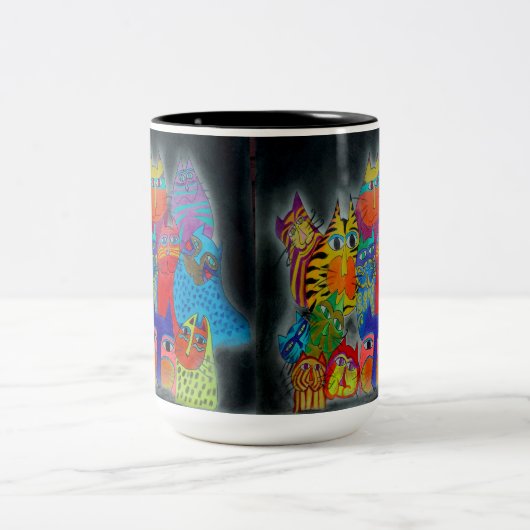 Tasse - 059 - Moderne Katzen (Mittel)