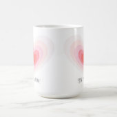 Tasse "100%ige reine Liebe": beidseitiges Design (Mittel)