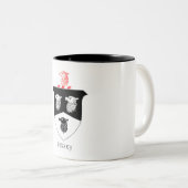 Tasse 11 0z mit Tenney Familienwappen (VorderseiteRechts)
