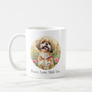 Tasse (11 oz) — Frieden. Liebe. Shih Tzu