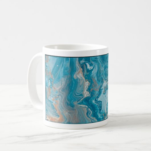 Tasse, 11 oz pour painting Fluid Art Kaffeetasse (Vorderseite Links)