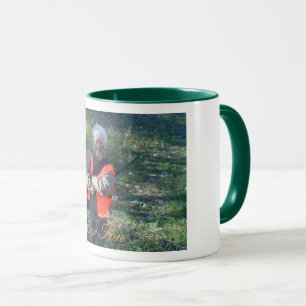 Tasse, 11 Unze, kombiniert, Designer-Foto, grüne Tasse