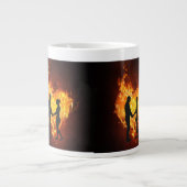 Tasse 15 oz. Bild von Herz und Liebe (Vorderseite)