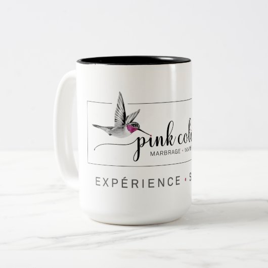 Tasse 15 oz Pink Colibri (Vorderseite Links)