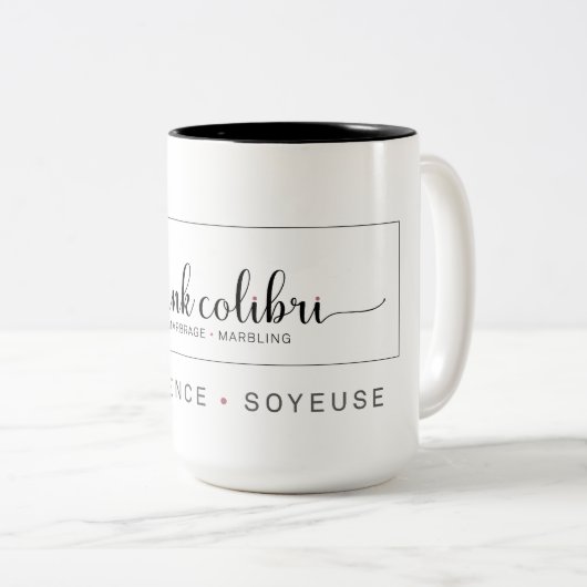 Tasse 15 oz Pink Colibri (VorderseiteRechts)