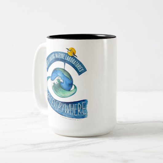 Tasse (15 Unze): Zweiton, sind wir überall (Vorderseite Links)