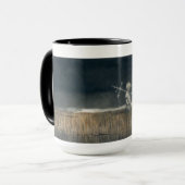 Tasse 15oz mit "Kindheits" Kunst und Emerson (Vorderseite Links)
