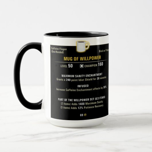 Tasse 15oz Willpower (Links)