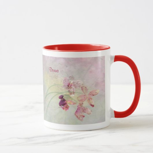 Tasse, 18oz in einem Grunge Orchid Design Tasse (Rechts)