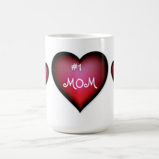 Tasse/#1 Mama mit Herz Kaffeetasse (Mittel)