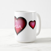 Tasse/#1 Mama mit Herz Kaffeetasse (VorderseiteRechts)