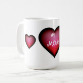 Tasse/#1 Mama mit Herz Kaffeetasse (Vorderseite Links)