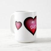 Tasse/#1 Vater mit Herz Kaffeetasse (Vorderseite Links)
