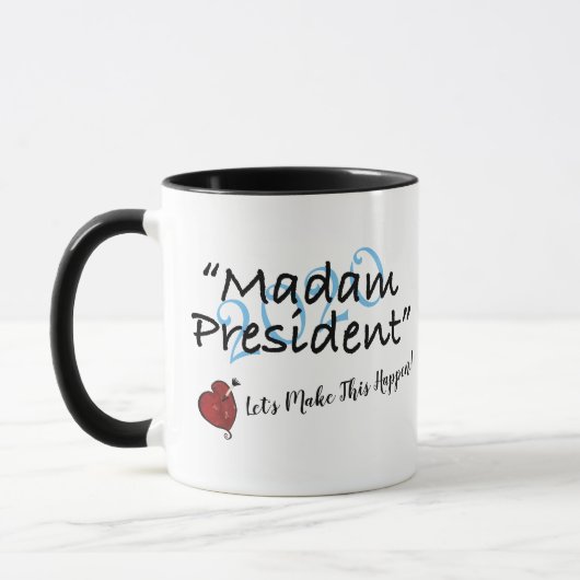 Tasse 2020 Madame-Präsident Herz (Links)