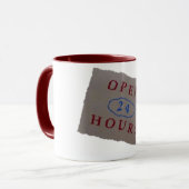 Tasse 24/7 (Vorderseite Links)