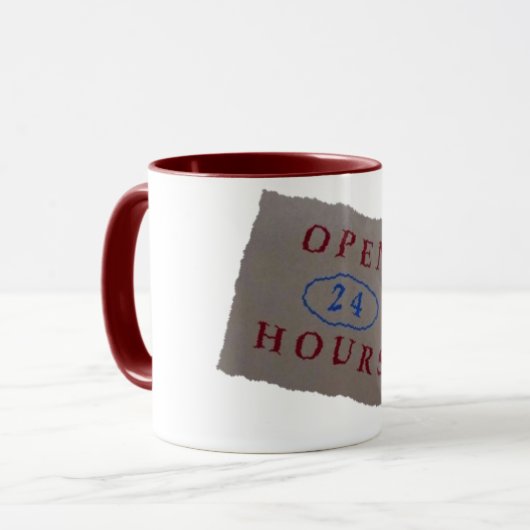 Tasse 24/7 (Vorderseite Links)