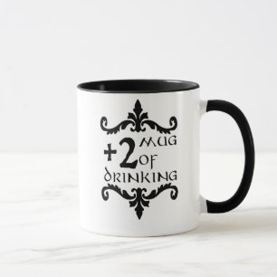 +Tasse 2 des Trinkens Tasse