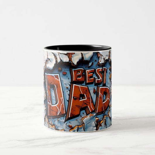 Tasse 2 Farben Best Dad (Mittel)