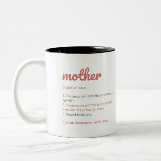 Tasse 2 Farben Mama Bear Mothers Day (Links)