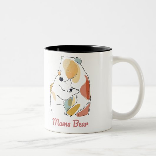 Tasse 2 Farben Mama Bear Mothers Day (Rechts)