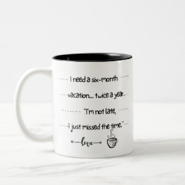 Tasse 2 Farben Witzige Zitate auf dem Kaffee