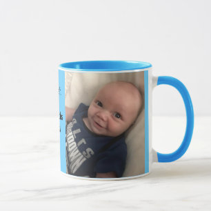 Tasse 2 Fotos Vorlage für individuelles Geschenk f