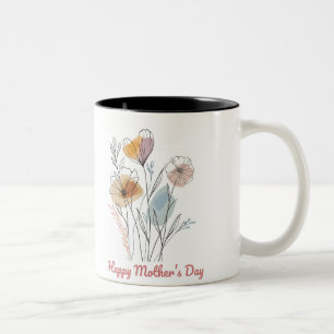 Tasse 2 Happy Mother's Day Farben