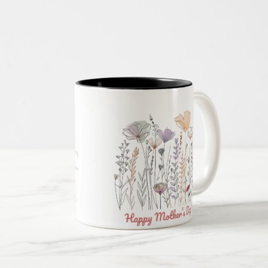 Tasse 2 Happy Mother's Day Farben (VorderseiteRechts)