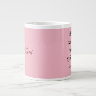 Tasse, 2 Töne, Florenz Nachtigall Zitat Jumbo-Tasse