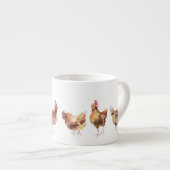 Tasse - 3 Hühner Französische Küche (Vorderseite Rechts)