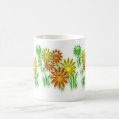 Tasse - 3D Neon Blume (v.2) (Mittel)